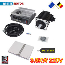 3.8KW 220V AC Servo Motor Driver CNC Controller Kit 2500rpm/3000rpm 15N.m/30N.m