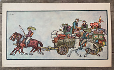 Otto Ubbelohde. Farbiger Druck. Kammerwagen in der Schwalm. Mandt Verlag.