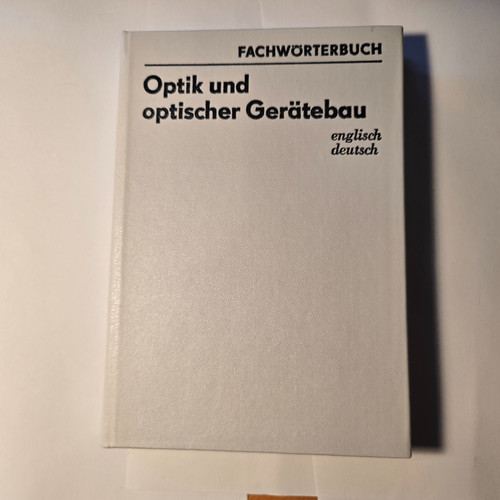 Fachwörterbuch englisch
