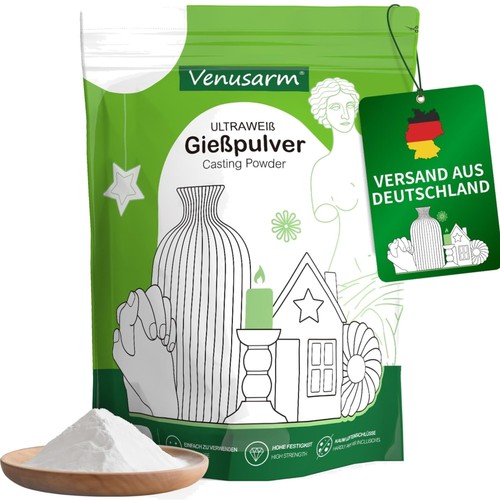 Gießpulver 4kg weiß - 2,4kg,,