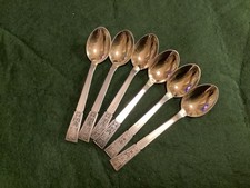 Aus Nachlass 6er-Set Laffe Vergoldet Löffel 