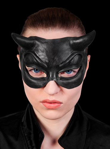 Mephisto halbmaske schwarz - halbmaske,