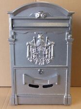 Briefkastenfabrik Wand Briefkasten Nostalgie Postkasten Alubriefkasten Grau K