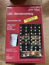 LED - Sternenvorhang - Warmweiss - 120 X 100 cm Unbenutzt Aussenadapter in OVP