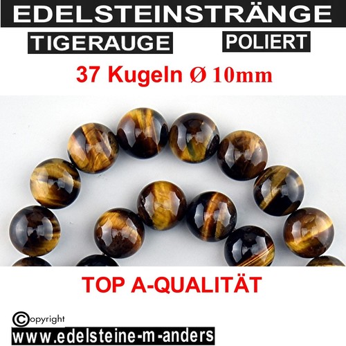 Tigerauge perlen kugel strang - perlen,