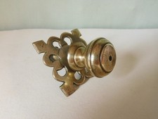 alt Messing Möbelbeschlag Knauf m.Rosette Kommode Schubladengriff Jugendstil