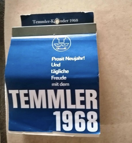Rarität temmler kalender - rarität,