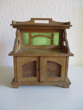 Buffet Schrank alt Holz Glas Puppenstube Küchenbuffet 21 x 18 cm h/b 30er