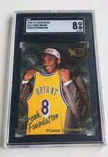 1996-97 Kobe Bryant Rookie Fleer Metal -Fresh Foundation #137 (RC) SGC 8 wie PSA