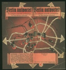 Tourismusbroschüre Berlin 1938 Fremdenverkehr Stadtplan Informationen Reklame RP