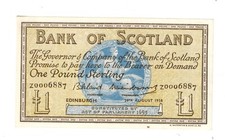 Bank of Scotland £1 Banknote