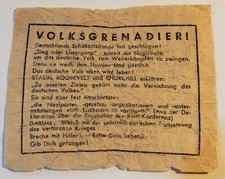 1944 Wehrmacht Flugblatt