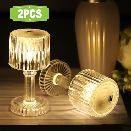 Led kristall tischlampe - 2x,