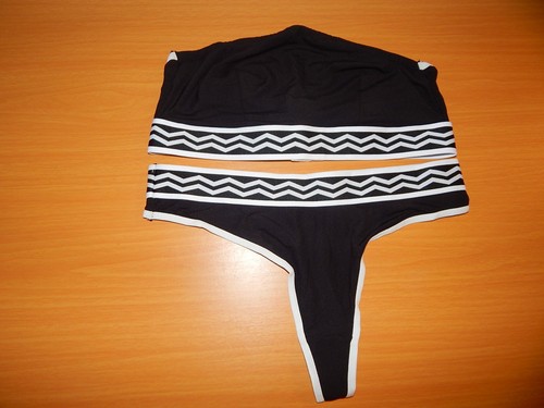 Bikini bandeau und tanga - s,