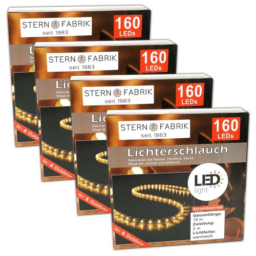 Lichterschlauch mit 160 - 4x,