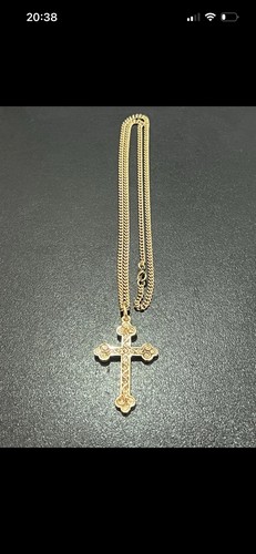 Massives gold kreuz mit - massives,