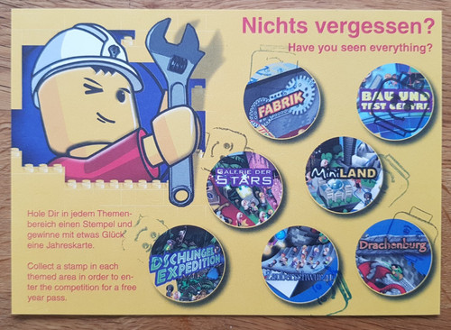 Lego werbung stempelkarte - werbung:,
