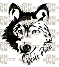 Aufkleber "Wolf 36" klein