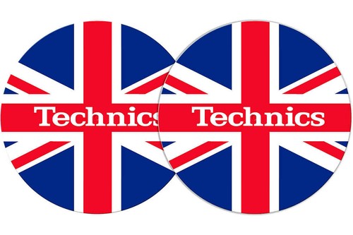 Slipmats technics uk flag - 2x,