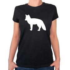 Damen T-Shirt Fuchs Silhouette