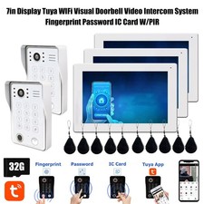 Tuya WiFi-Video-Intercom-Türklingelsystem mit Finger-Bio-Scan und 1080P-Monitor