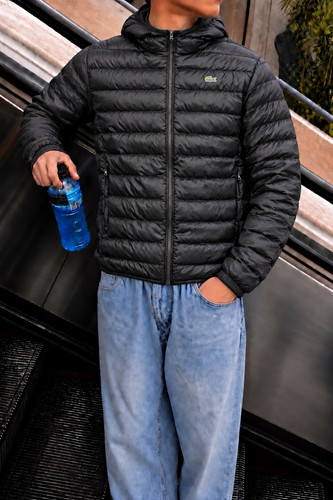 Lacoste pufferjacke schwarz - lacoste,