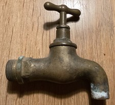 Antiker Alter Wasserhahn  3 /4 Zoll. Messing