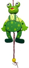 Hampelmann Hampelfigur aus Holz Maus Frosch