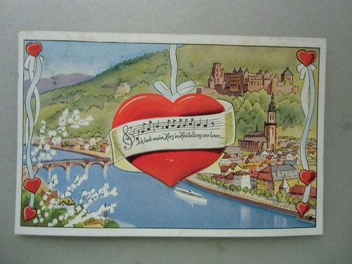Ansichtskarte heidelberg 1950 - ansichtskarte,