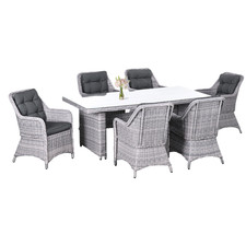 Garten Essgruppe 7-teilig PE