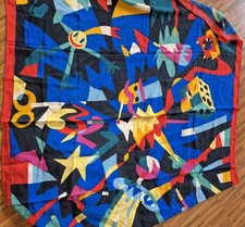 Damen Tusch Silk XXL Scarf 100% Seide Schal Kopftuch Halstuch Seide