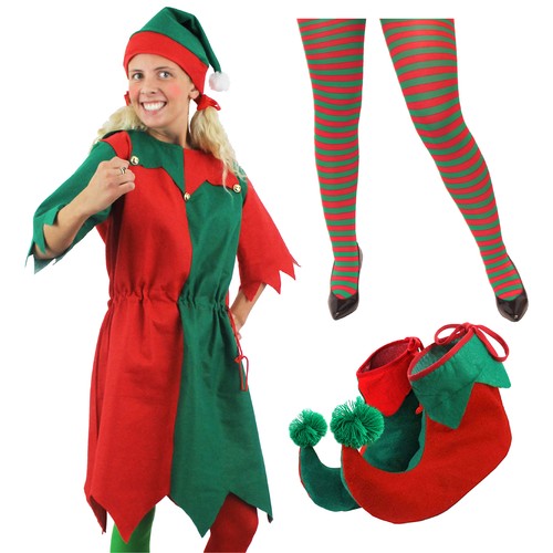 Damen weihnachten elfe kostüm - damen,