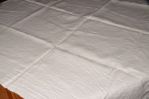 Alte leinen tischdecke - alte,