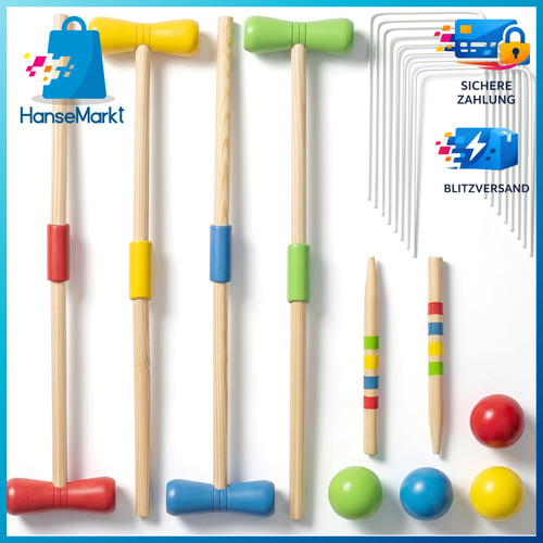 Krocket set holz für - krocket,