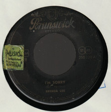 ♫ 7" 1960 Brenda Lee - I'm Sorry STEREO Brunswick 250220 VG++♫