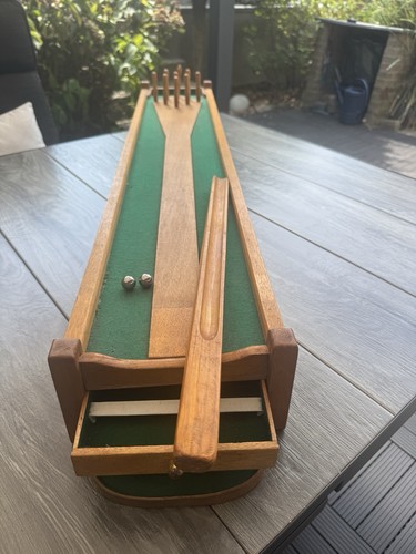 Vintage tischkegelbahn aus den - vintage,