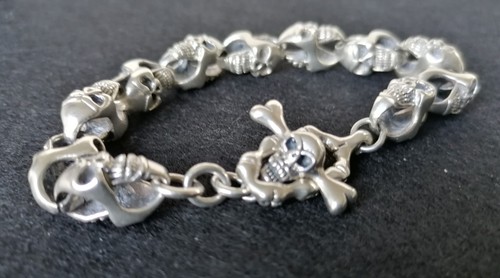 Totenkopf armband 925er - totenkopf, armband_925er