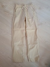 Wunderschöne Leichte Sommerhose Beige 134 Mädchen NEU Stoffhose Einschulung Hose