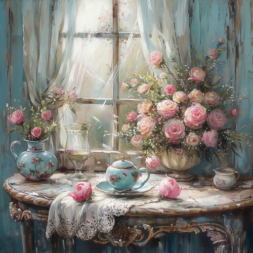 Deko bild fenster tisch - bild,