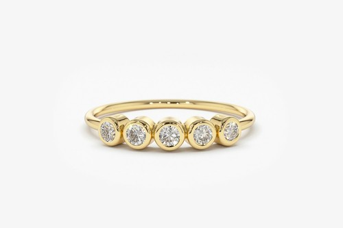 Diamanten goldring - diamanten,