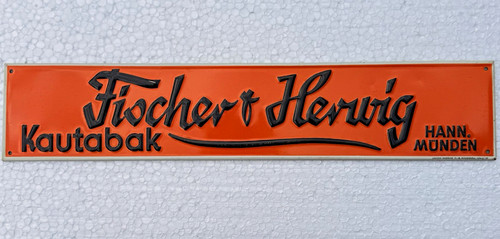 Original blechschild fischer - ,