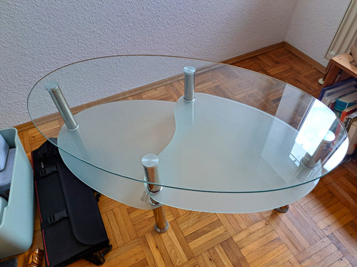 Ovaler couchtisch mit - ovaler,