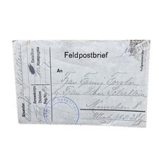 Feldpost brief gelaufen - brief, nach