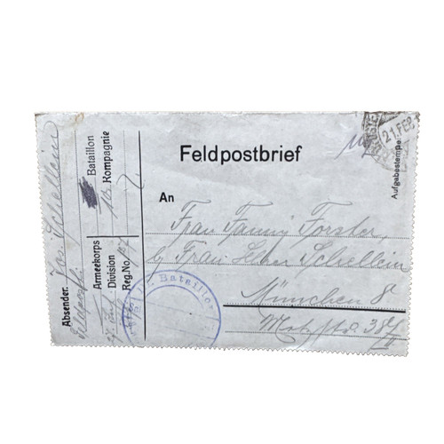 Feldpost brief gelaufen nach - feldpost,