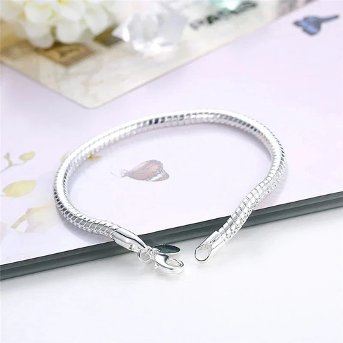 925 sterling silber armband - silber,