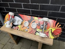 Skateboard Uhr Skateboard Decken / Wand Lampe Urban Style - Upcycling LED Wheels