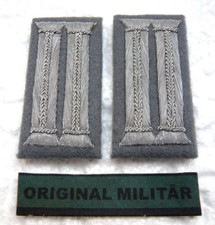 Bundeswehr Kragenspiegel Heer Heeresfliegertruppe grau/silber  Offizier