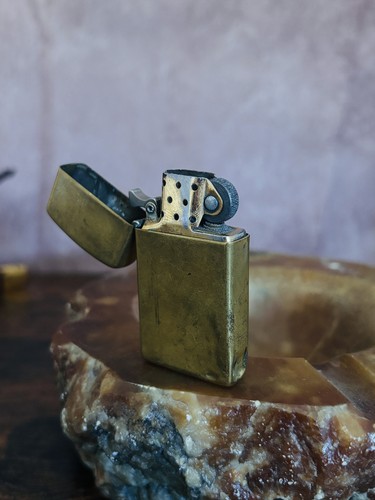 Vintage zippo solid brass - vintage,