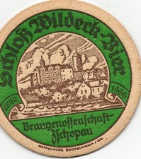 Alter Bierdeckel Braugenossenschaft Zschopau