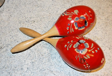 Handbemaltes Maracas 2er Set in hochwertiger Verarbeitung und mit vollem Sound